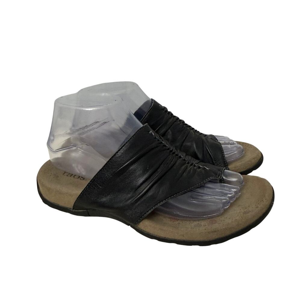 Taos Sandals Women’s Size 8 Gift 2 Black Leather Comfort